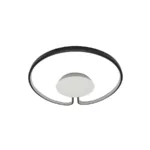 Lustra LED ADARA 90W, Rotunda, lumina Neutra, 4000K, Negru - imagine 2
