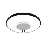 Lustra LED ADARA 90W, Rotunda, lumina Neutra, 4000K, Negru - imagine 3