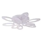 Lustra LED cu telecomanda SUNFLOWER 98W, 9 Elemente, lumina Rece/Calda/Neutra, Dimabila, Alb - imagine 3