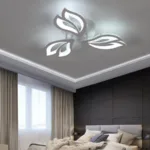 Lustra LED cu telecomanda LILY 40W, 3 Elemente, lumina Rece/Calda/Neutra, Dimabila, Alb