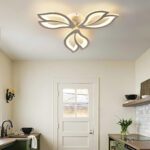 Lustra LED cu telecomanda LILY 40W, 3 Elemente, lumina Rece/Calda/Neutra, Dimabila, Alb - imagine 4