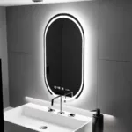 Oglinda LED Ovala, 60x80cm, Eminence MotionGlow Marcello, Sistem Dezaburire, Ceas & Termometru, Dimabila - imagine 3