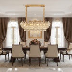 Candelabru Cristal JARDIN Supremo 12xE14, Dimensiune 100x35 cm, Inaltime 35 cm, Auriu Lucios, Inaltime Reglabila, Design Elegant - imagine 3