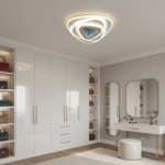 Lustra LED NEXA Triunghi 3D 40W, Alb, Lumina Rece/Calda/Neutra - imagine 2