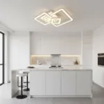 Lustra LED Horetensia cu Telecomanda, 116W, Dimabil, Lumina Calda/ Neutra/ Rece, Alb - imagine 3